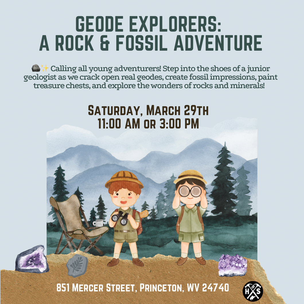 03/29/25 Geode Explorers: A Rock & Fossil Adventure