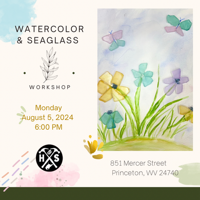 08/05/24 Watercolor & Seaglass 6:00PM
